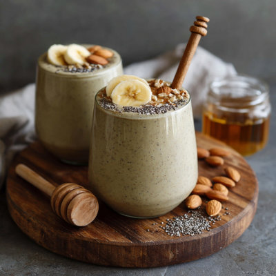 Almond Butter Banana Smoothie