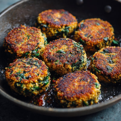 Chickpea Spinach Patties