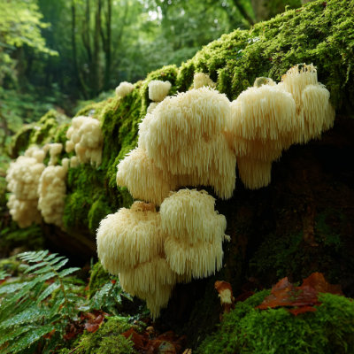 Lion's Mane mushroom (Hericium erinaceus)