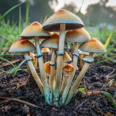 Psilocybin mushroom (Psilocybe cubensis)