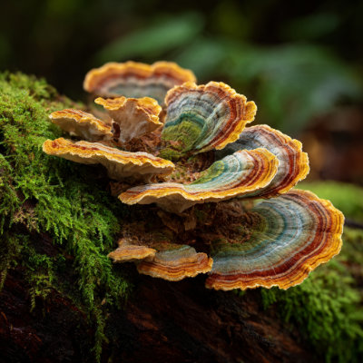 Turkey Tail mushroom (Trametes versicolor)